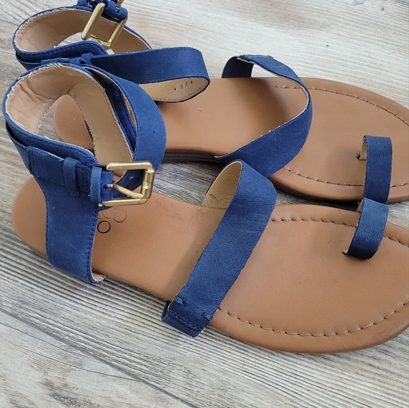 Franco Sarto Sandals Size 6.5 Blue - Picture 1 of 6